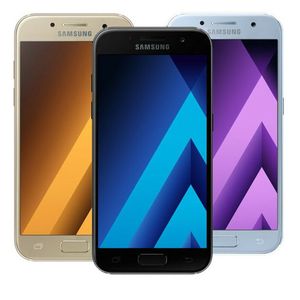 Оригинальный восстановленный Samsung Galaxy A3 2017 A320F Single SIM 4.7 inch Octa Core 2GB RAM 16GB ROM 4G LTE Android мобильный телефон