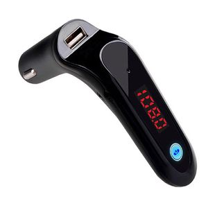S7 G7 Araba Handsfree Ses Adaptörü Kablosuz Bluetooth FM Verici AUX Modülatör Müzik MP3 Çalar TF USB Disk LCD Arabalar Aksesuarları