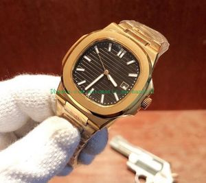 5 Style luksusowy zegarek 5711/1R-001 18K Rose Gold White Dial 316L Bransoletka 40 mm Automatyczna mensy MENS MASE Watches Nowa wersja