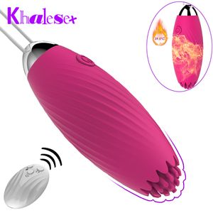 Khalesex Egg Vibrator Wireless Remote Powerful 7-mode USB Rechargeable Vibrations Tight Exercise vagina Sex Toy for Women Y191216