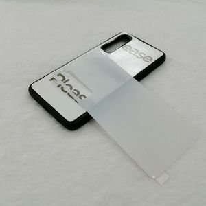 Sublimering Telefonväska med härdat glas för värmeöverföring Skriv ut DIY Anpassad Väska till Samsung Not 10 S10 S9 S10 Plus Huawei P30