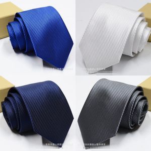 MENS PLAID POLYESTER TIES FÖR MÄN Märke Nackkläder Business Skinny Grooms Slips Polyester 1200 Needle Wedding Jacquard Stripe Tie