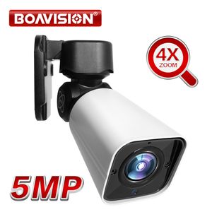 5mp PTZ Bullet Kamera IP Odkryty 4x Zoom Optyczny Sieć PTZ Camera Wodoodporna IP66 IR 50M CCTV Bullet Kamera 48V PoE