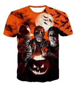 Più nuovo Moda Uomo / Donna Film horror Stile estivo Tees Stampa 3D T-Shirt casual Top Plus Size BB0172