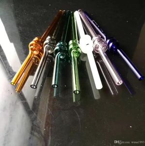 The new color spiral straight straw Wholesale Glass Bongs Accessories, Water Pipe Smoking, Free Shipping