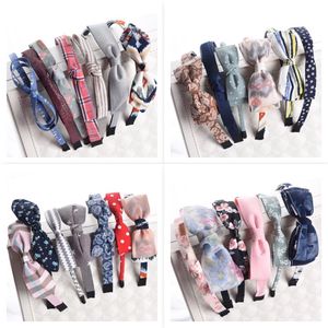 Meninas bonitos Tecido Japonês Bow Floral Band Headband Campos e jardins Hairbands estilo aleatório