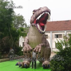 Большой свирепые надувные динозавры T-Rex Balloon воздух взорвать модель Tyrannosaurus rex для украшения парка