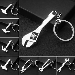 Creative Gift Wrench Tool Keychain Metal Keychains Key Ring Keychains 18 Styles Mini Size Tools Lovely Shape Keychain