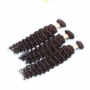 försäljning av hårbuntar Deep Wave Human Hair Weave 100g 3 st mycket obearbetat djupt lockigt hårvävbuntar gratis