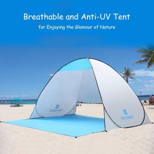 Automatic Camping Tent Beach Tent 2 Persons Tent Instant Pop Up Open Anti UV Awning Tents Outdoor Sunshelter Free Shipping