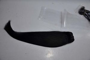 Estensioni lisce seriche dei capelli umani Capelli vergini Prezzo più economico 100G un pacco, DHL gratuito