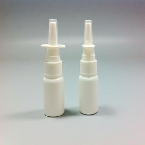 2019 frete grátis Atacado 1000 pcs 10ml Branco Esvazie Plastic Spray Nasal frasco 10ml Nasal Atomizers LX1098