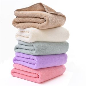 High Density Coral Fleece Towel Factory Direct Sales Plain Edging Strong Absorbent Face Towels Custom Logo