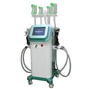 Slimming Machine 9 IN 1 360 Degree Cooling 5 Handles Cryo Lipolysis 5 Cryolipolysis Handles 40k Facial RF 8 Pads Lase Cavitation Machine123