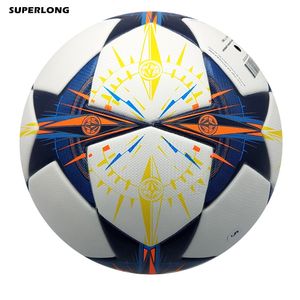 Ny Lissabon Champion League Official Size 5 PU Material Anti-Slip Sömlös fotbollsboll Match Training Football