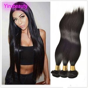 Extensões de cabelo humano e sedoso de 10-30 polegadas de 10 a 30 polegadas de cor natural, extensões de cabelo virgem de cor 10-30 polegadas 3 pacotes