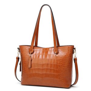 Pembe Sugao çanta tasarımcısı çantası kadın omuz çanta yeni stiller timsah moda Retro kadın çantaları büyük crossbody çanta