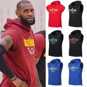 Sport Hoodies // Training Suit Loose Ärmlös Hooded Basketball Vest Training Clothes