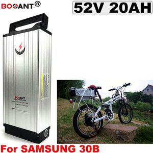 52V 20AH Аккумулятор для электрического велосипеда с задней стойкой для Samsung 30B 18650, литиевая батарея 52V E-bike для двигателя 1000W 1500W + зарядное устройство 2A