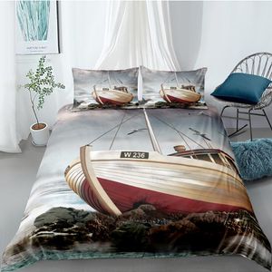 Seaside Bedding Set Shell Romantic Beautiful High End Duvet Cover