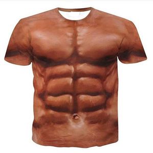 Mais novo Moda Mens / Mulher Muscle Summer Estilo Tees 3D Imprimir Casual T-shirt Tops Plus Size BB066