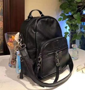 New double shoulder backpack, single shoulder backpack, men's and women's backpacks are super beautiful calf leather feeling super bag