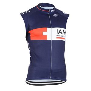 IAM Team Herren Radsport ärmellose Trikotwesten MTB Bike Tops Straßenrennen Shirts Outdoor-Sportuniform Sommer atmungsaktiv Fahrrad Ropa Ciclismo S21050780