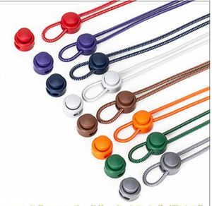 Hersteller Direkte Lazy Shoelaces Kinder Sicherheit Schnürsenkel-Frei Knopf Weiß Spitze Elastische Seil Sport Schnürsenkel Universal Mode Design f