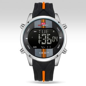 CWP 2021 KT716ファッションブランドの時計メンズスポーツ防水LEDデジタルクォーツミリタリーリストクロックRelogio Masculino