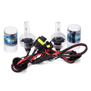 Makibes 6000K H7 55W 12V Xenon HID Kit bil strålkastare Xenon Bulb Slim Ballast - Svart + Silver