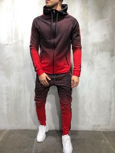 Masculinas Tracksuits Turfound 2021 Moda Tracksuit Jogging Top Bottom Swork Sweat Sweet Calças Hoodie Calça Homens 2 Peça