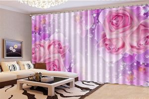 Wholesale 3d Curtain Print Delicate Rose In Dreams Customize Your Favorite Beautiful Blackout Curtains For You