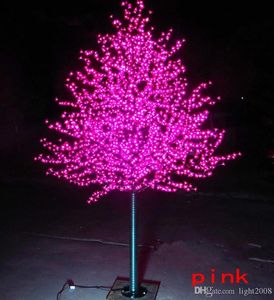 LED LED CHERRY Blossom Drzewo Światło 480 ~ 2304 Sztuk Żarówki LED 1.5m ~ 3m Wysokość 110 / 220VAC Siedem kolorów do dekoracji ślubnej