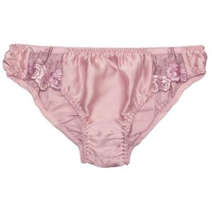 100% Natural Silk Women's Low Rise Panties With Lace Size US S M L XL XXL