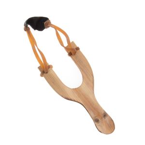 Wholesale Novelty Games Children's Wooden Slingshot Rubber String Traditional Hunting Tools Kids Outdoor Play Sling Shots Shooting Toys