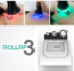 Três rolamento bolas Máquina Frequency LED RF radial para corpo emagrecimento Pele Tighting Com o Blue Red and Green Light