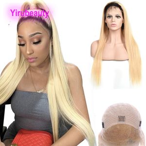 Wholesale virgin 613 wig for sale - Group buy Brazilian Virgin Hairs X4 Lace Front Wig B Blonde Silky Straight B Wigs inch Light Color Human Hair Density