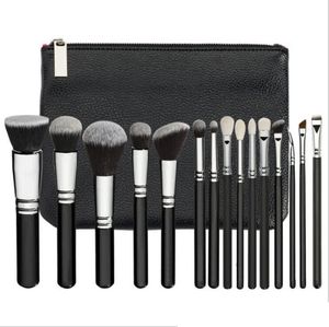 Makeup Brushes Brand High Quality Brush 15st/Set With Pu Bag Professional for Powder Foundation Blush Eyeshadow Q240507