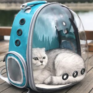 1ピーススペースカプセルペットバッグ通気性猫屋外用バッグポータブル透明バックパック通気性子犬トラベルバッグスペースバックパック