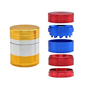 Aluminum Metal Smoking Herb grinder With Big Volume Storage Case 50MM CNC Diamond Teeth Metal Tobacco Grinder Handle Muller Spice Crusher