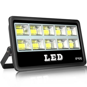 500W 400W LED luzes de inundação ao ar livre holofote, Super Bright 50000lm, Daylight Branco 6000K, impermeável IP66, luminárias para Yards Stadium