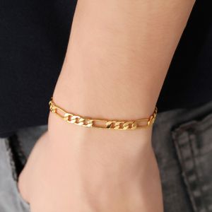 Nova Moda Feminina Masculina Gold Sliver Chain Charm Braclet Simple Tide Ladies Ol Hand Bracrlets Bangles Jóias Presentes