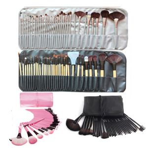 32pcs Set Professional Makeup Brushes Portable Full Cosmetic Make up Brushes Tool Foundation Eyeshadow Lip brush with PU Bag