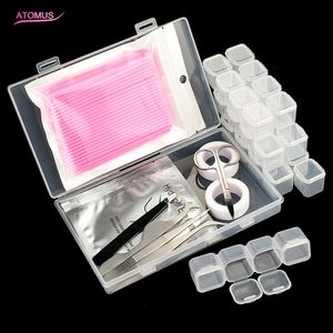 Kit di estensioni per ciglia finte individuali Micro Brush Lash Pad Pinzetta Porta colla Beauty Makeup Cosmetic Tool Supply