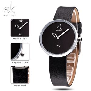 cwp 2021 SHENGKE Luxury Quartz Women Watches Brand Fashion Ladies Leather Watch Clock Relogio Feminino for Girl Female Wristwatches