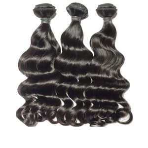 BeautyStarquality Virgin Brazilianルースカーリーペルーズルースディープウェーブ100％本物の人間の髪の毛の蒸気髪のよこ糸束