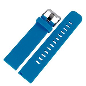 Schwarz/Grau/Blau/Rot Silikonarmband Ersatz Uhrenzubehör 20mm/22mm Gummiarmband Armband Wasserdichtes Band Schnellverschlussstangen