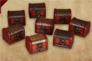 500pcs European Style Jewelry Treasure Chest Case Manual Wood Box Storage Boxes Retro Flower Necklace Holder Best Gift