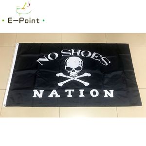 No Shoes Nation Flag 3 * 5 футов (90 см * 150 см) Полиэстер флаг Баннер украшения летающий дом сад флаг Праздничные подарки