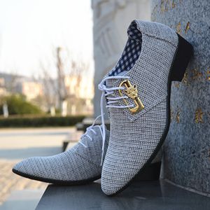 Lederschuhe für Frühling und Sommer, Business-Freizeittrends für Herren, koreanische Version atmungsaktiver Herrenschuhe